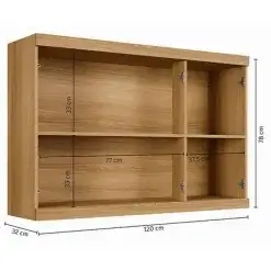 Armario Aereo Talisma Ripado 3 Portas Arte Moveis Medidas