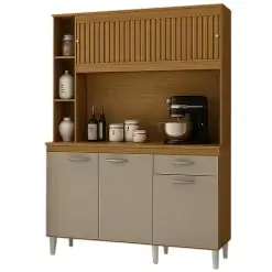 Armario De Cozinha Duda 140cm 5 Portas 1 Gaveta