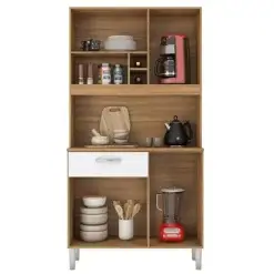 Armario De Cozinha Malta 4 Portas 1 Gaveta Demobile Interno