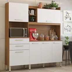 Armario De Cozinha Select 6 Portas 2 Gavetas Demobile