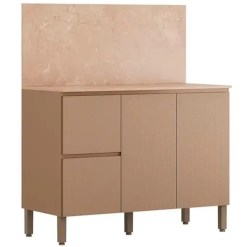 Balcao Art 120cm 3 Portas 2 Gavetas para Cozinha Kits Parana