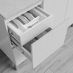Balcao Art 120cm 3 Portas 2 Gavetas para Cozinha Kits Parana Detalhe