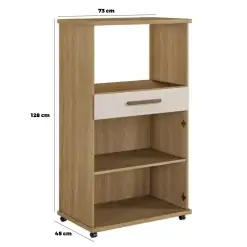 Balcao Multiuso Conquista 2 Portas 1 Gaveta Arte Moveis Medidas