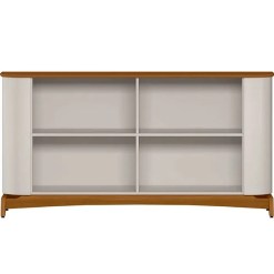 Buffet Serena Com 4 Portas E Pes De Madeira Macica New Ceval Interno