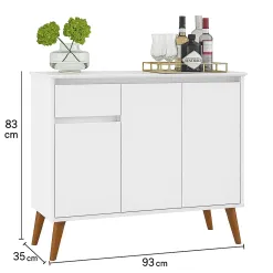 Buffet Veneza 3 Portas 1 Gaveta EJ Medidas