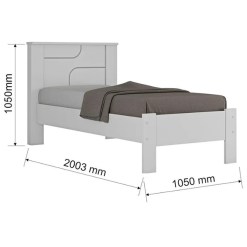 Cama Perola SEM Cama Auxiliar Solteiro Conquista Medidas