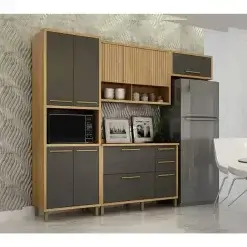 Cozinha Torino Completa 4 Pecas 11 Portas 2 Gavetas