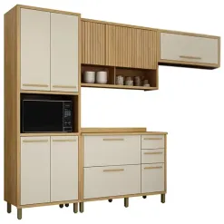 Cozinha Torino Completa 4 Pecas 11 Portas 2 Gavetas Valdemoveis