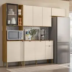 Cozinha Vert Plus Completa 4 Pecas 9 Portas 1 Gaveta Kits Parana