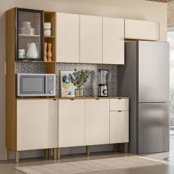 Cozinha Vert Plus Completa 4 Pecas 9 Portas 1 Gaveta Kits Parana