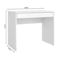 Escrivaninha Facility 1 Gaveta Demobile Medidas