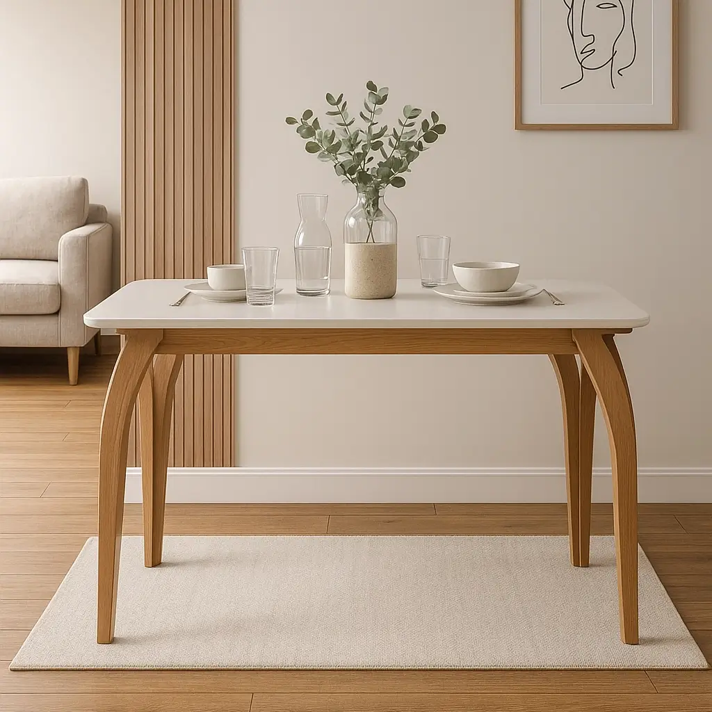 Mesa Agata 135x90cm LJ Cinamomo Off White