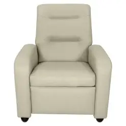 Poltrona Classic Em Linho Reclinavel Matrix Bege