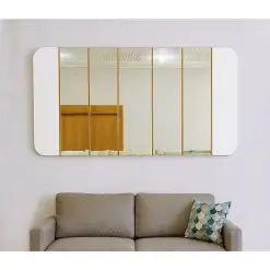 Quadro Espelho Serena Com Bordas Arredondadas New Ceval