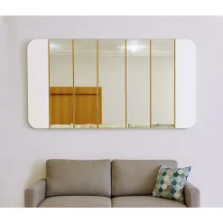 Quadro Espelho Serena Com Bordas Arredondadas New Ceval