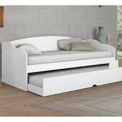 Sofa Cama Funny Solteiro Com Cama Auxiliar Conquista Branco