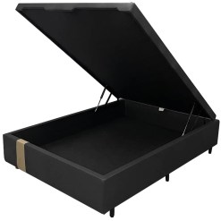 Base Box Bau Kwid Casal Em Linhao 36x138x188 Dream House Preto