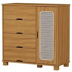 Comoda Clara 4 Gavetas 1 Porta