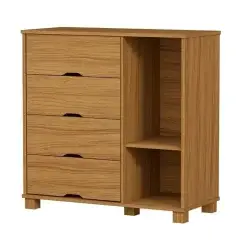 Comoda Clara 4 Gavetas 1 Porta Cambel Interno