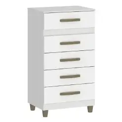 Comoda Malta 5 Gavetas Fellicci Branco