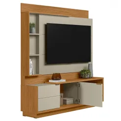 Estante Atlanta Para TV Ate 60 Polegadas 2 Portas Linea Detalhe
