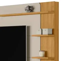 Estante Napoli Para TV Ate 70 Polegadas 3 Portas Linea Detalhe Lateral