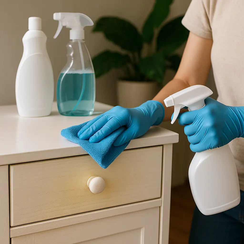 Limpar móveis brancos que amarelaram: solução fácil e barata com produtos e pano.