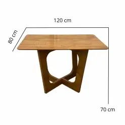 Mesa Dubai Flex 120x80cm SEM Vidro Cel Moveis Medidas