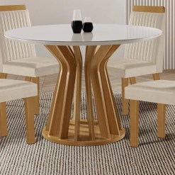 Mesa Ilheus Redonda 110x110 LJ Moveis