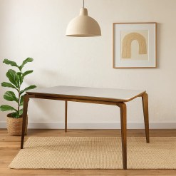 Mesa Veneza 120x80cm Minas Plac Cinamomo Off White