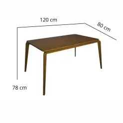 Mesa Veneza 120x80cm SEM Vidro Minas Plac Medidas