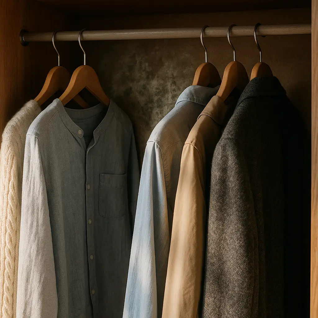 Mofo no guarda-roupa: como tirar cheiro e umidade; mofo no fundo do armário e roupas em cabides