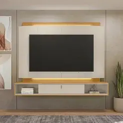 Painel Havana Para TV Ate 75 Polegadas Com LED 1 Porta Linea