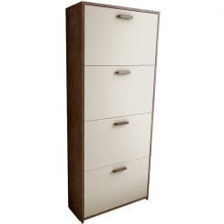 Sapateira Lunna 4 Portas Borsari Canela Off White