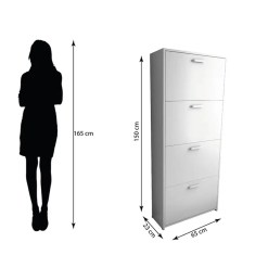 Sapateira Lunna 4 Portas Borsari Medidas