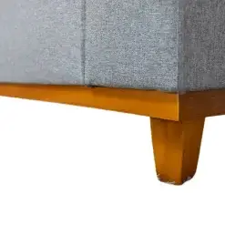 Sofa Bali 3 Lugares Com Almofadas Soltas Tecido Linho 187cm JC Estofados Detalhe