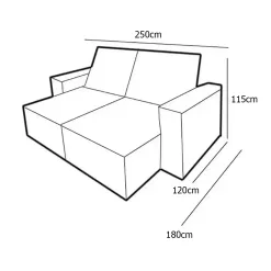 Sofa Brasil 4 Lugares Retratil E Reclinavel 250cm Tecido Veludo Uniao Medidas