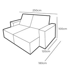 Sofa Lennon 4 Lugares Retratil E Reclinavel 250cm Tecido Veludo Uniart Medidas