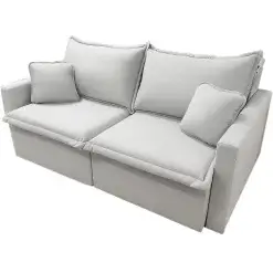 Sofa Positano Em Linho 2 Lugares Retratil E Reclinavel 180cm Innove Gelo