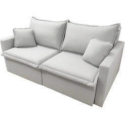 Sofa Positano Em Linho 2 Lugares Retratil E Reclinavel 180cm Innove Gelo