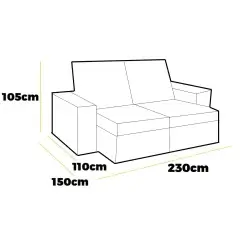 Sofa Premium Em Veludo 4 Lugares Retratil E Reclinavel 230cm Aifos Medidas