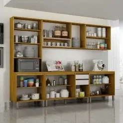 Cozinha Eduarda Completa 5 Pecas 12 Portas 2 Gavetas CHF Interno