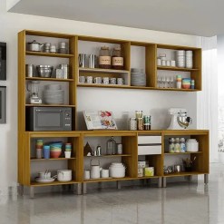 Cozinha Eduarda Completa 5 Pecas 12 Portas 2 Gavetas CHF Interno