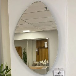 Espelho Paris Organico Decorativo Com LED RJ Decor Foto Real