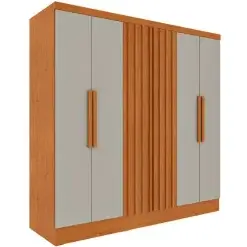Guarda Roupa Itaperuna Casal Ripado 6 Portas 4 Gavetas Tcil