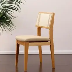 Kit 2 Cadeiras Berlim Valverde Madeira Tecido Linho