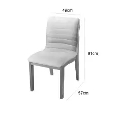 Kit 2 Cadeiras Sofia Estofadas Tecido Linho Valverde Medidas