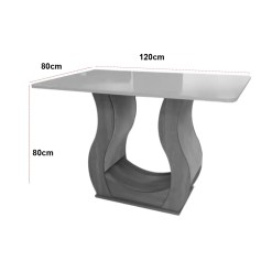 Mesa Alpina 120x80cm Viero Medidas