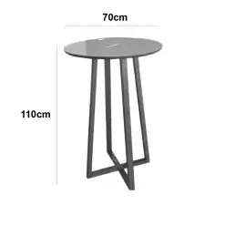 Mesa Bistro Chicago Redonda Minas Plac Medidas