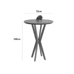 Mesa Bistro Simpatia Redonda JCM Medidas